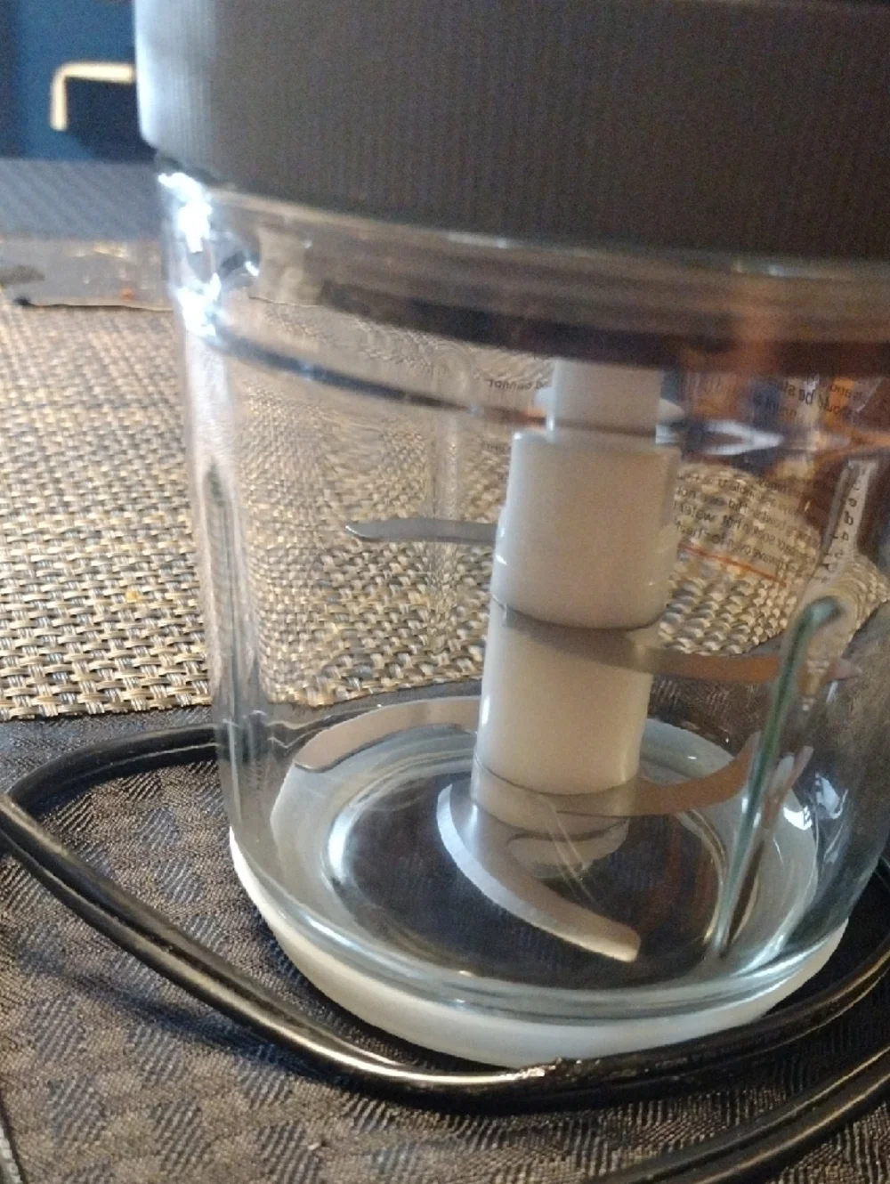 Electric Food Chopper/Baby Food Processor - Navy and Clear - Picture 3 of 6
